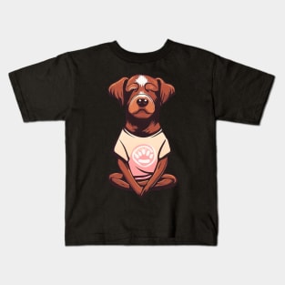 Dog Yoga #1 Kids T-Shirt